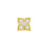 Emory – 14K/18K Gold Multi - Stone Threadless End - piercing - zone.com