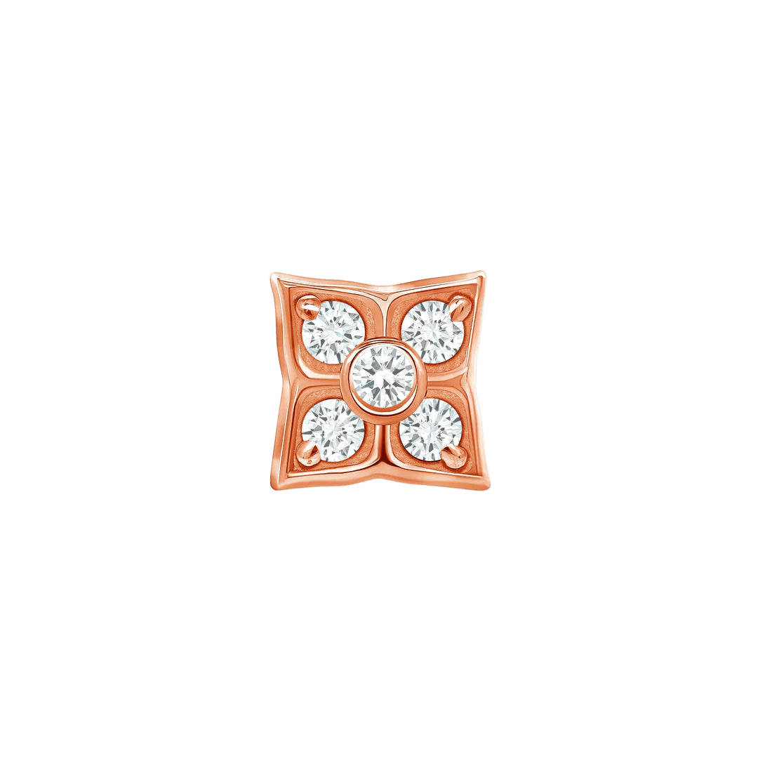 Emory – 14K/18K Gold Multi - Stone Threadless End - piercing - zone.com