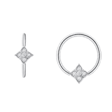 Emory Seamless Ring – 14K Gold Five-Gem Design - piercing-zone.com