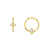 Emory Seamless Ring – 14K Gold Five-Gem Design