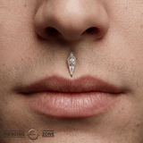 Empire – Geometric Cutout – 14K Gold Threadless End - piercing - zone.com