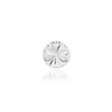 Engraved Disk – Laser Star Polished – 14K Gold Threadless End - piercing - zone.com