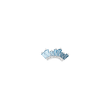 Enlighten – Blue Topaz Ombré – 14K Gold Threadless End - piercing - zone.com