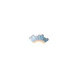 Enlighten – Blue Topaz Ombré – 14K Gold Threadless End - piercing - zone.com