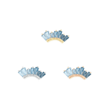 Enlighten – Blue Topaz Ombré – 14K Gold Threadless End - piercing - zone.com