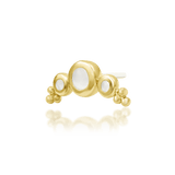 Envee – Moonstone Arc Trio – 14K Gold Threadless End - piercing - zone.com