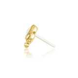 Envee – Moonstone Arc Trio – 14K Gold Threadless End - piercing - zone.com