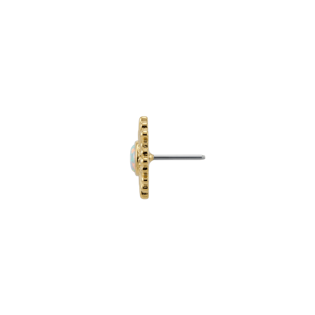 Eos - 18K Gold Faux-pal Threadless/Threaded End - piercing-zone.com