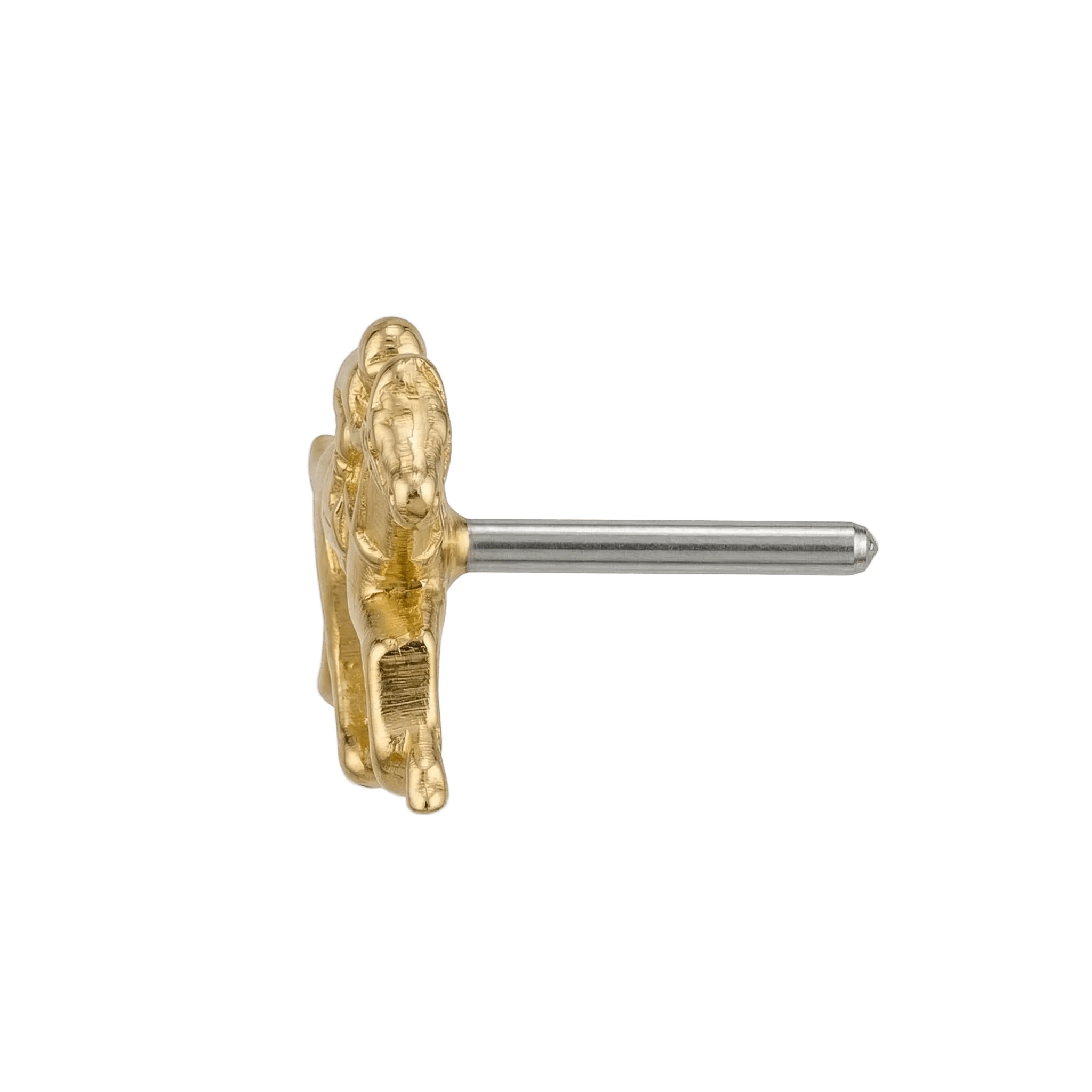 Equestrian – 14K Gold Threadless/Threaded End - piercing - zone.com