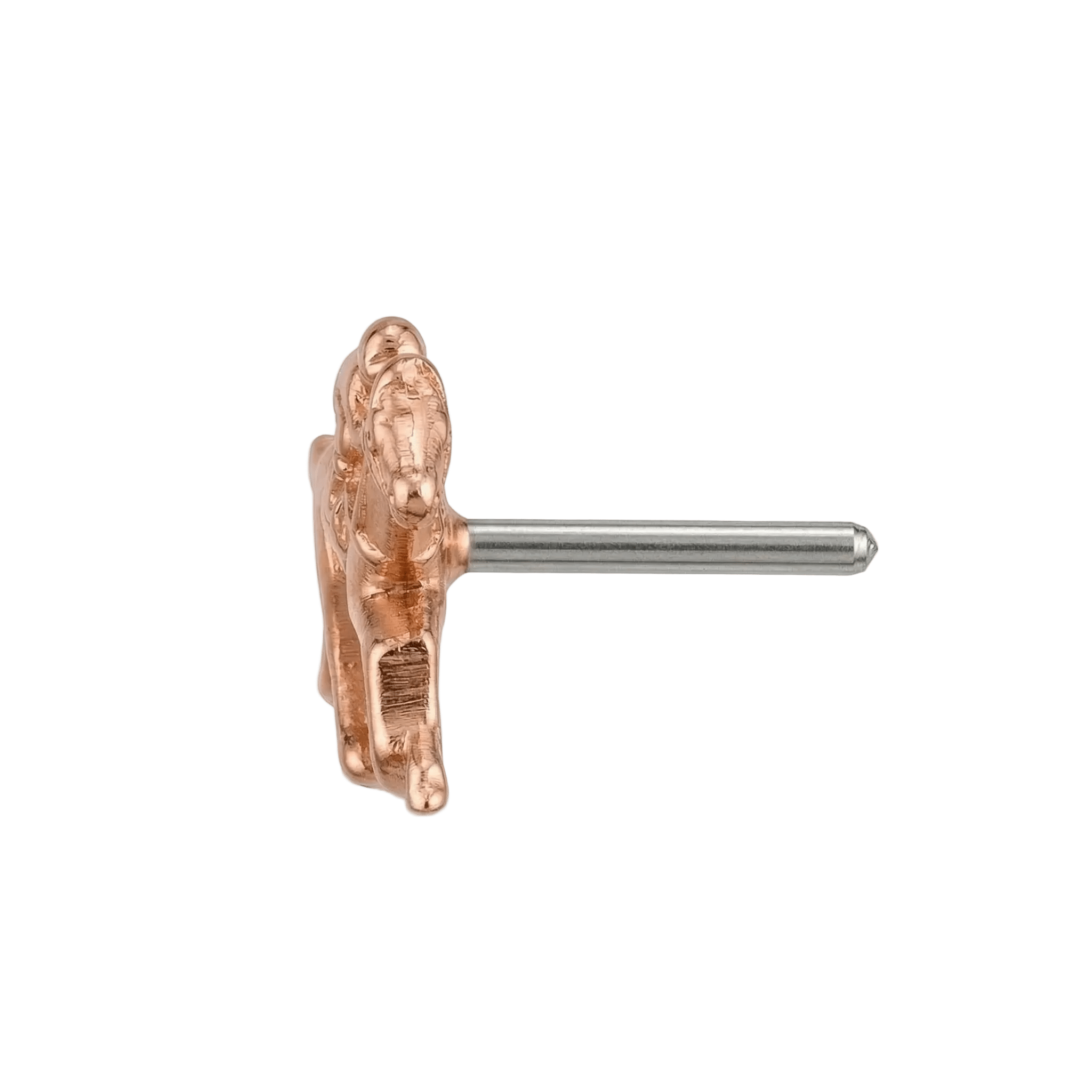 Equestrian – 14K Gold Threadless/Threaded End - piercing - zone.com