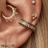 Eros Clicker - 14K/18K Gold Gem Clicker Ring - piercing - zone.com