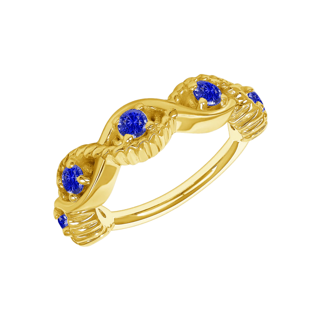 Estella Seamless Ring – 14K Gold Radiant Gem Cluster - piercing - zone.com