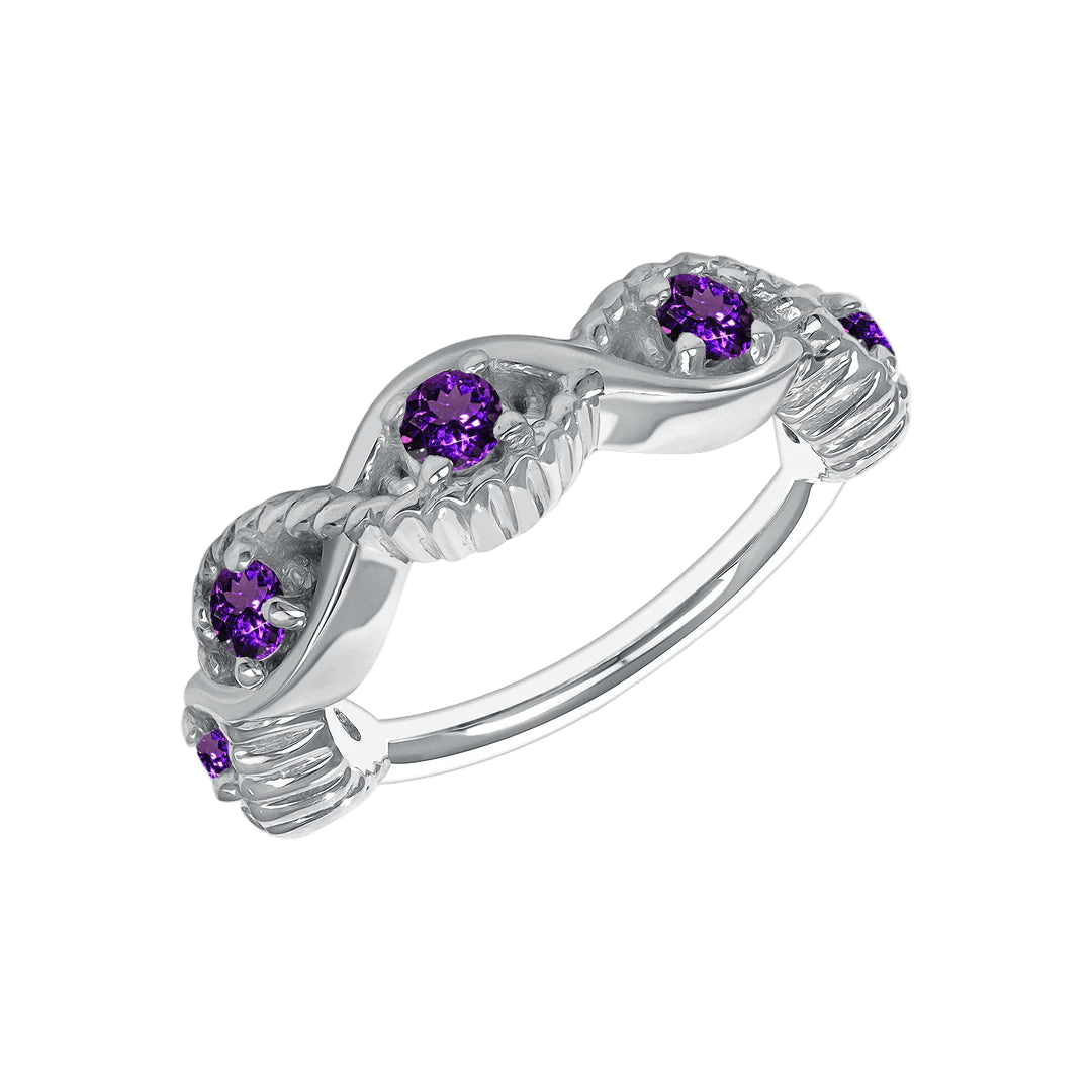 Estella Seamless Ring – 14K Gold Radiant Gem Cluster - piercing - zone.com