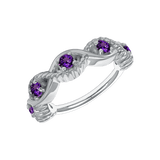 Estella Seamless Ring – 14K Gold Radiant Gem Cluster - piercing - zone.com