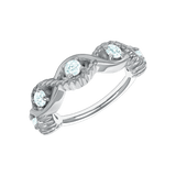 Estella Seamless Ring – 14K Gold Radiant Gem Cluster - piercing - zone.com