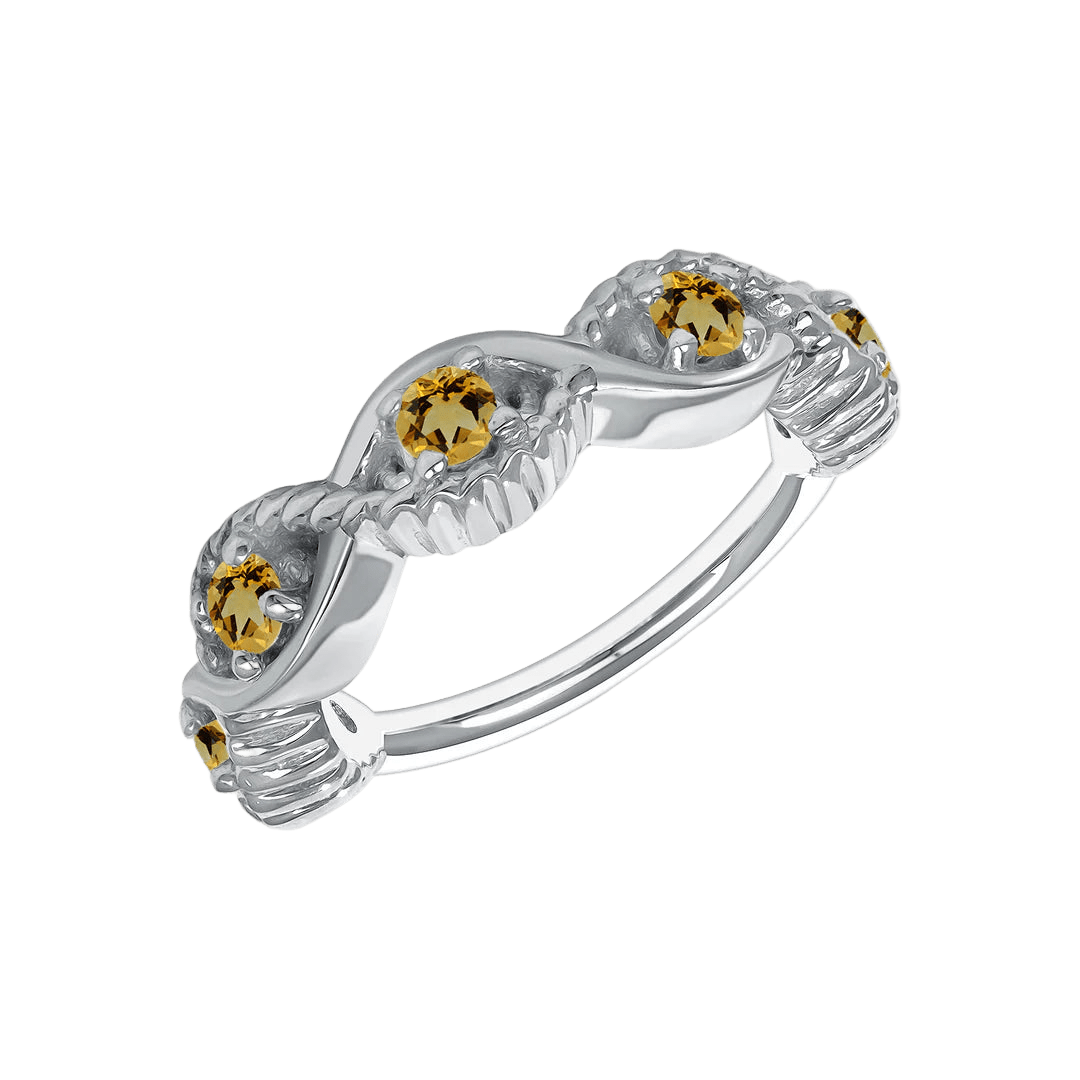 Estella Seamless Ring – 14K Gold Radiant Gem Cluster - piercing - zone.com