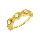 Estella Seamless Ring – 14K Gold Radiant Gem Cluster - piercing - zone.com