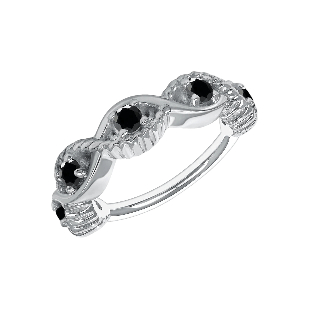 Estella Seamless Ring – 14K Gold Radiant Gem Cluster - piercing - zone.com