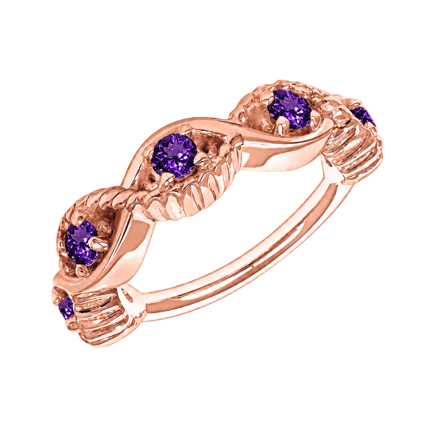 Estella Seamless Ring – 14K Gold Radiant Gem Cluster - piercing-zone.com