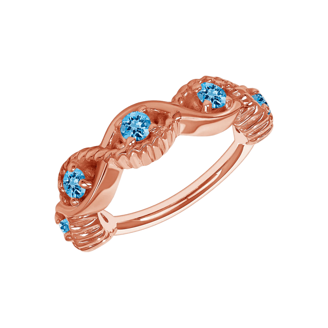 Estella Seamless Ring – 14K Gold Radiant Gem Cluster - piercing - zone.com