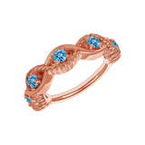 Estella Seamless Ring – 14K Gold Radiant Gem Cluster - piercing - zone.com