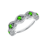 Estella Seamless Ring – 14K Gold Radiant Gem Cluster - piercing - zone.com