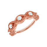 Estella Seamless Ring – 14K Gold Radiant Gem Cluster - piercing - zone.com