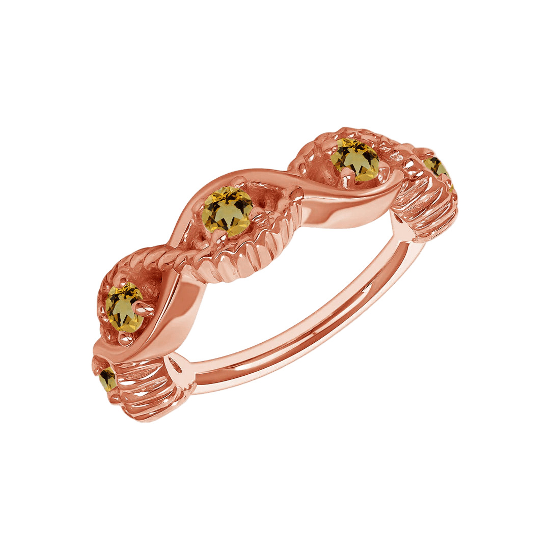 Estella Seamless Ring – 14K Gold Radiant Gem Cluster - piercing - zone.com