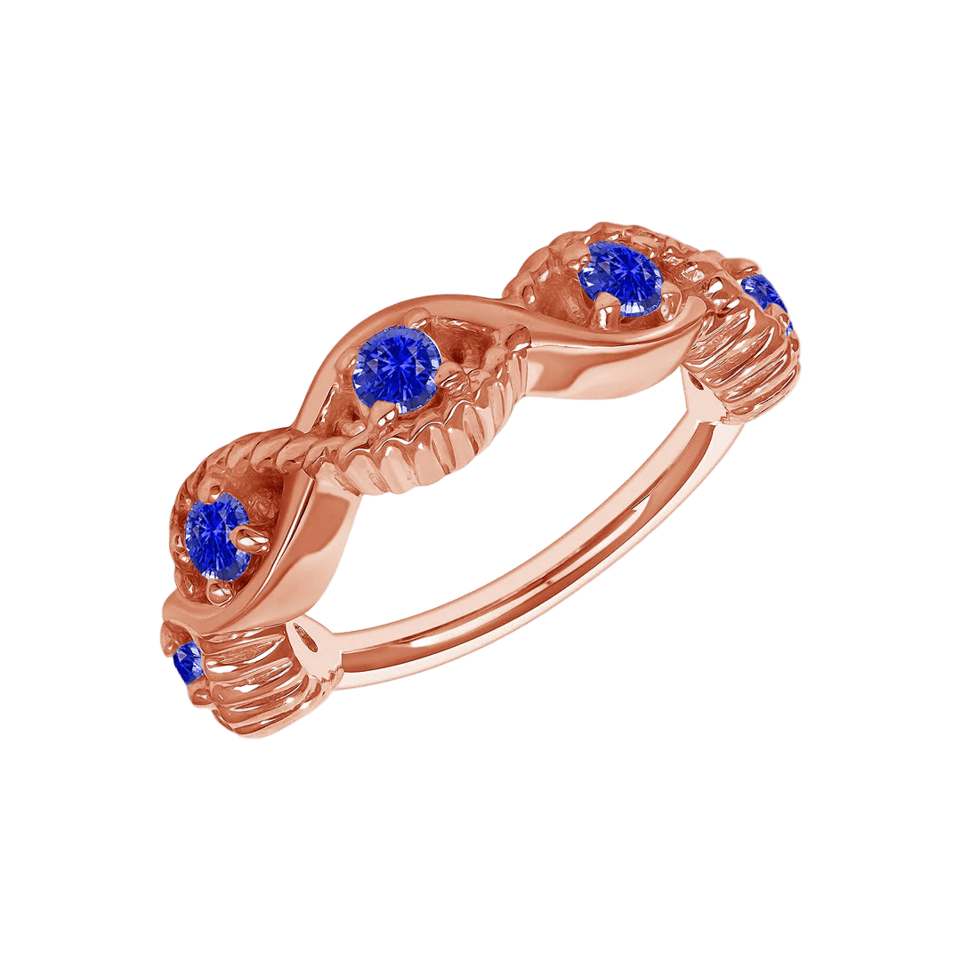 Estella Seamless Ring – 14K Gold Radiant Gem Cluster - piercing - zone.com