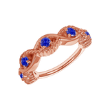 Estella Seamless Ring – 14K Gold Radiant Gem Cluster - piercing - zone.com