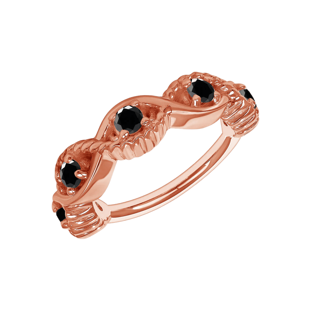 Estella Seamless Ring – 14K Gold Radiant Gem Cluster - piercing - zone.com