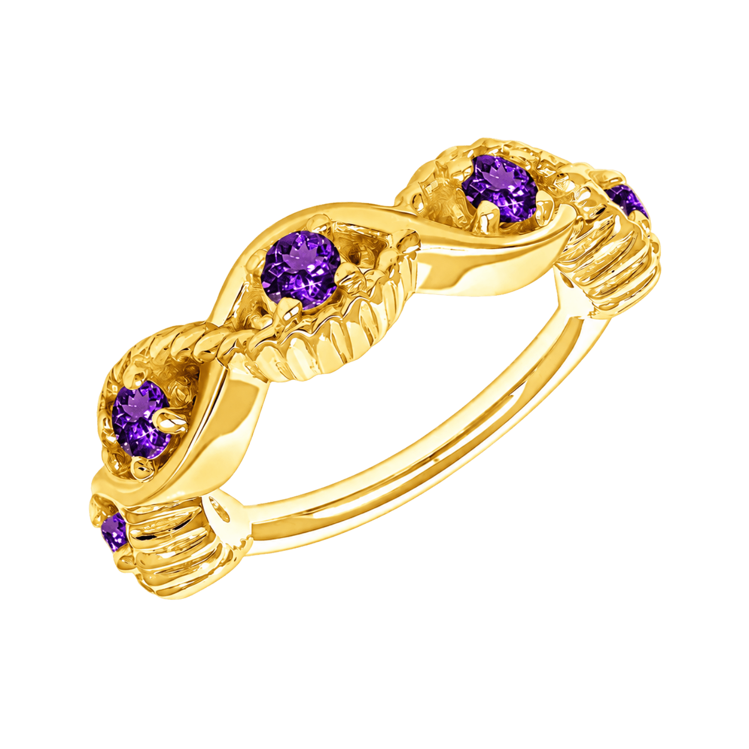Estella Seamless Ring – 14K Gold Radiant Gem Cluster - piercing-zone.com