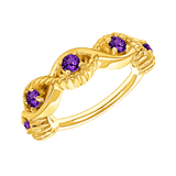 Estella Seamless Ring – 14K Gold Radiant Gem Cluster - piercing-zone.com