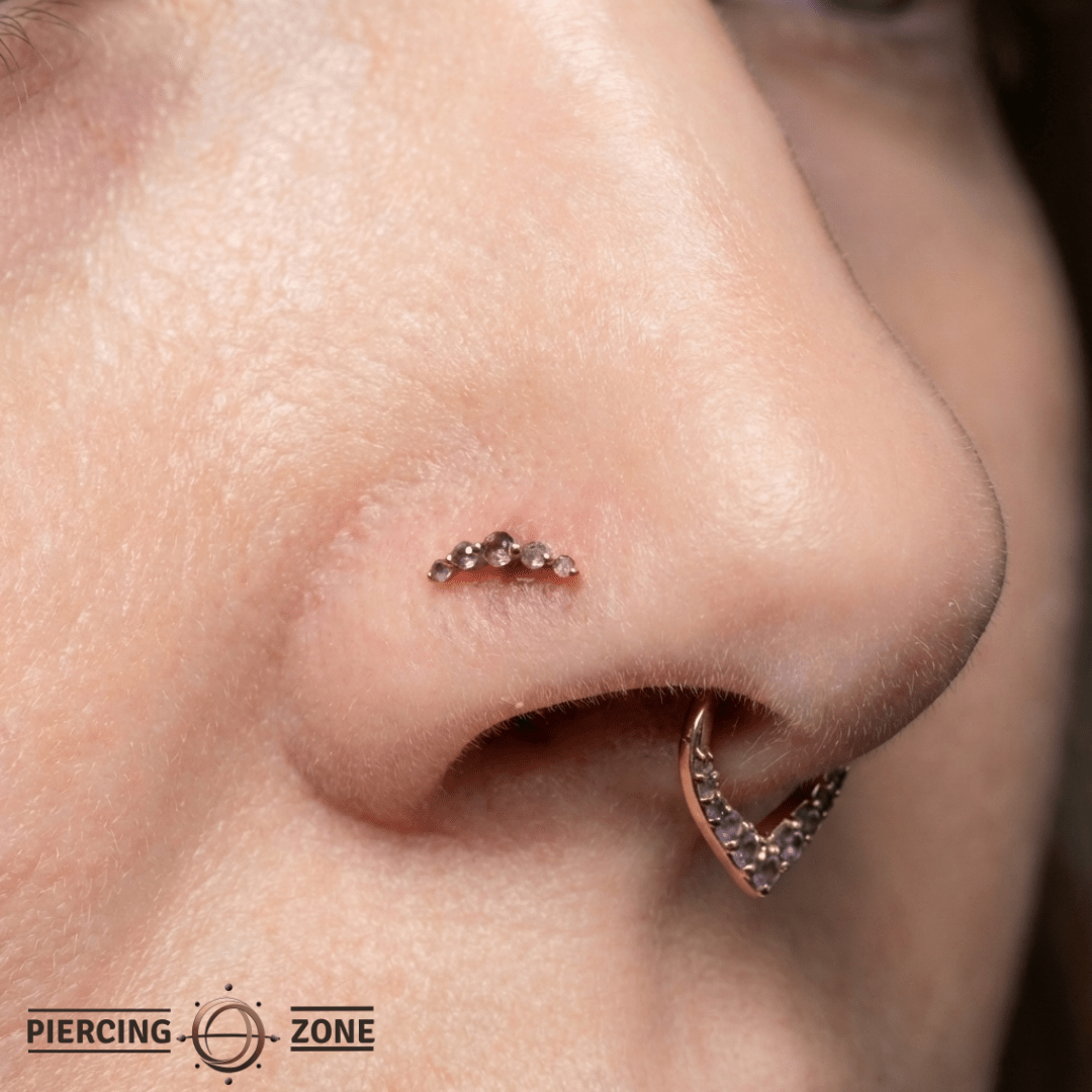 Eternal Threadless End – 14K Gold Amethyst - piercing - zone.com