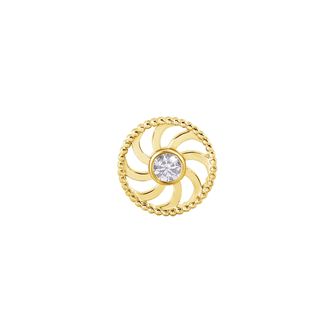 Eternity – 14K Gold Threadless/Threaded End - piercing - zone.com