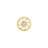 Eternity – 14K Gold Threadless/Threaded End - piercing - zone.com