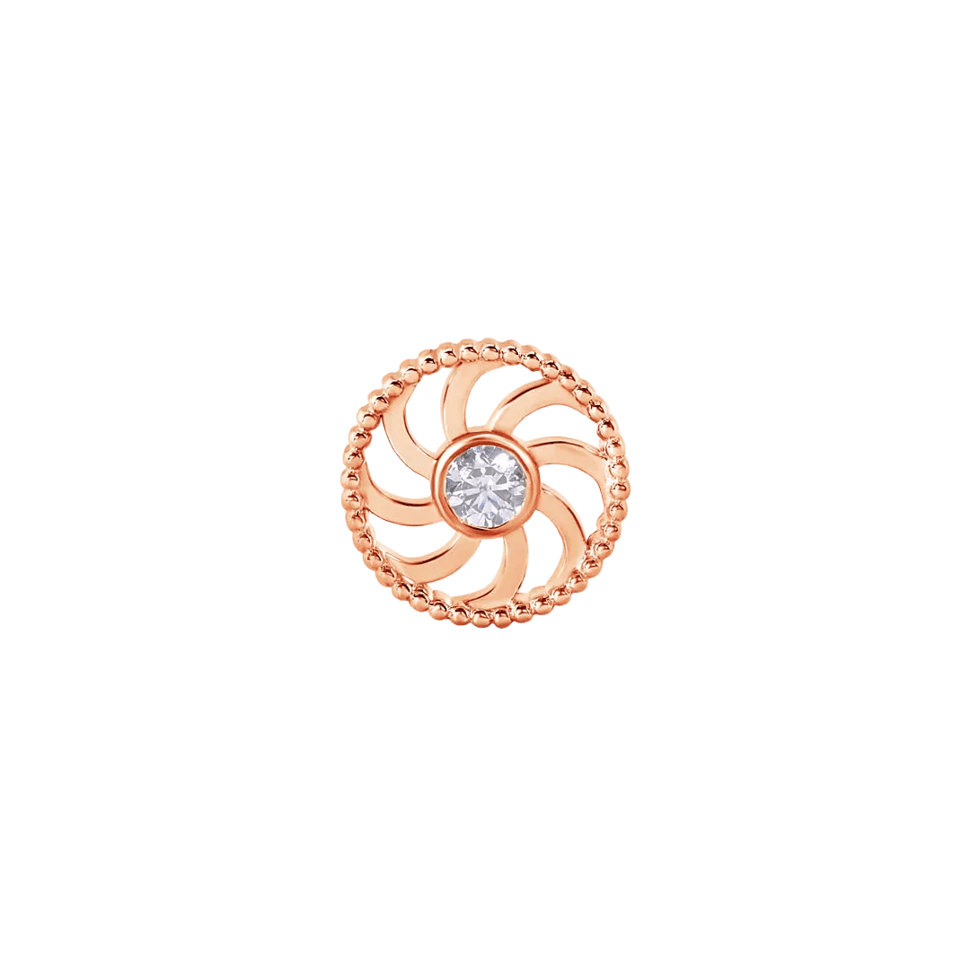 Eternity – 14K Gold Threadless/Threaded End - piercing - zone.com