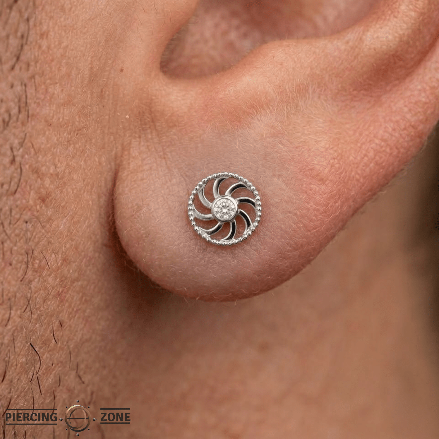 Eternity – 14K Gold Threadless/Threaded End - piercing - zone.com