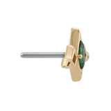 Ethereal - 14K Gold Threadless/Threaded End - piercing - zone.com