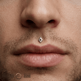 Etoile – Black Rhodium Diamond – 14K Gold Threadless End - piercing - zone.com