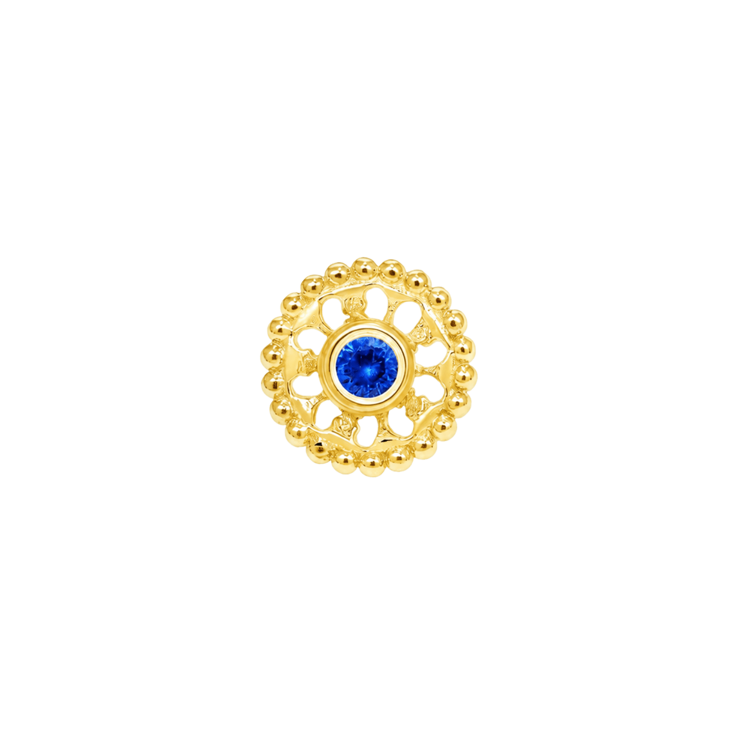 Eve – 14K Gold Threadless/Threaded End - piercing-zone.com