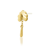 Evelyn – Botanical Flourish – 14K Gold Threadless End - piercing - zone.com