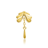 Evelyn – Botanical Flourish – 14K Gold Threadless End - piercing - zone.com