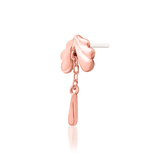 Evelyn – Botanical Flourish – 14K Gold Threadless End - piercing - zone.com