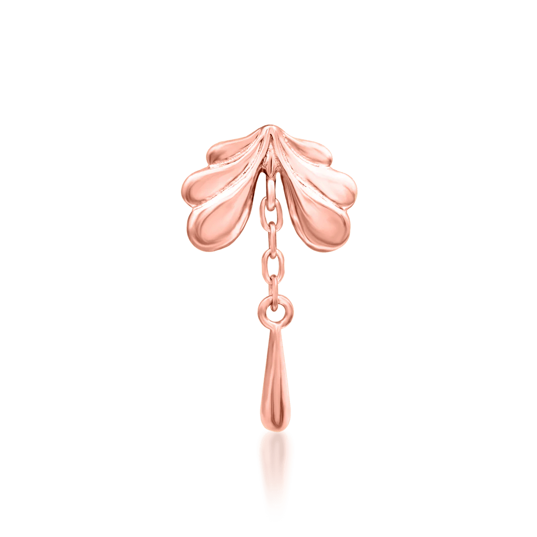 Evelyn – Botanical Flourish – 14K Gold Threadless End - piercing - zone.com