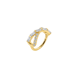 Evermore Clicker - 14K/18K Gold Gem Clicker Ring - piercing - zone.com