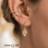 Evil Eye – 14K & 18K Gold Charm - piercing - zone.com
