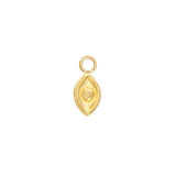 Evil Eye Charm – 14K Gold Dangle - piercing - zone.com