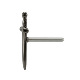 Excalibur Sword – 14K Gold Threadless/Threaded End - piercing - zone.com