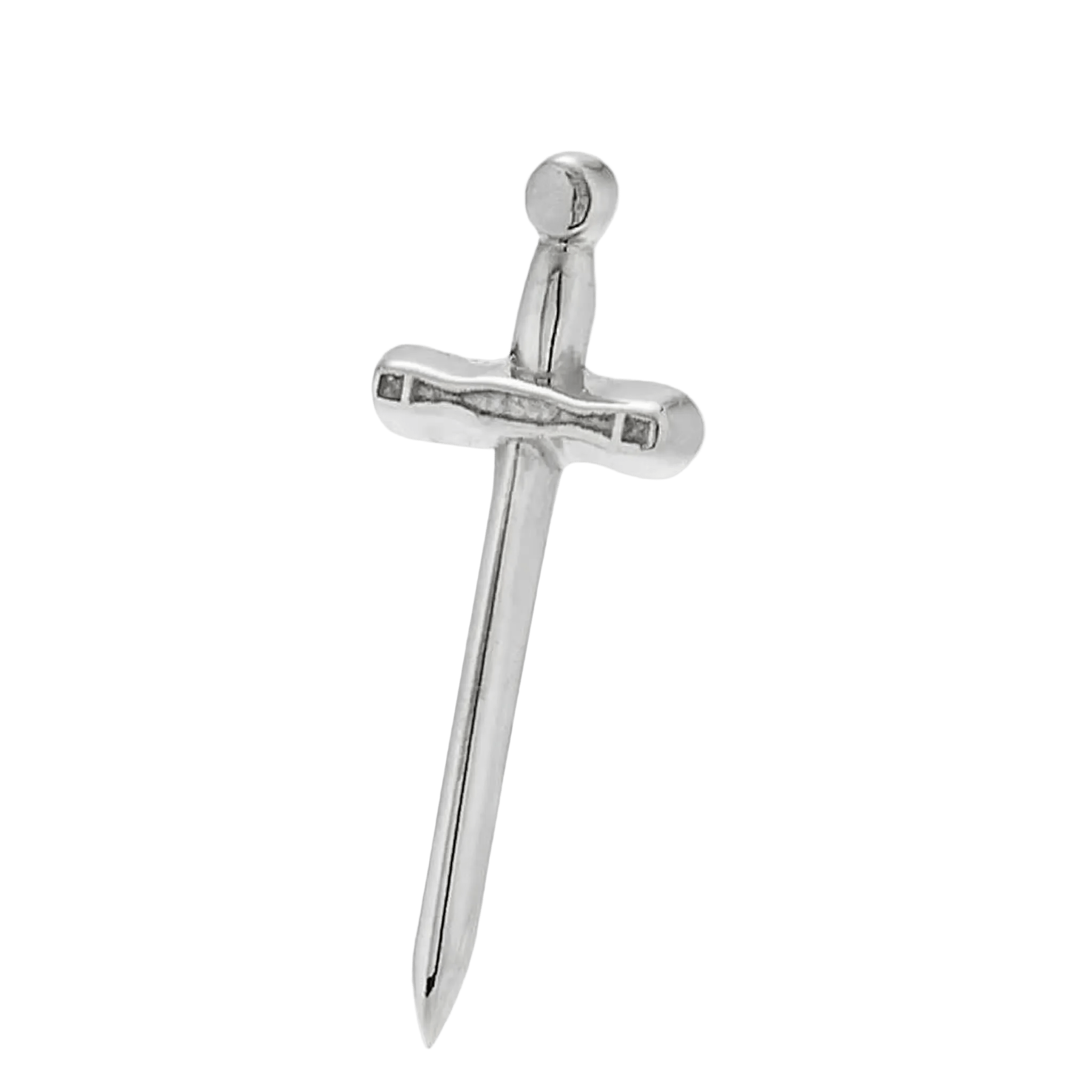 Excalibur Sword – 14K Gold Threadless/Threaded End - piercing - zone.com
